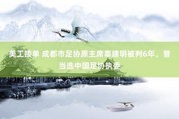 美工接单 成都市足协原主席辜建明被判6年，曾当选中国足协执委